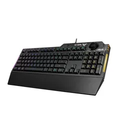 Asus TUF Gaming K1 USB cseppálló magyar gaming billentyűzet fekete