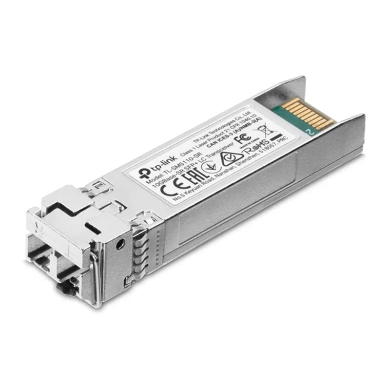TP-LINK Switch SFP+ Modul 10GBase-SR + LC adóvevő, TL-SM5110-SR TP-LINK Switch SFP+ Modul 10GBase-SR + LC adóvevő, TL-SM5110-SR