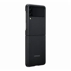 Samsung OSAM-EF-XF711SBEG Galaxy Z Flip 3 aramid stand fekete védőtok