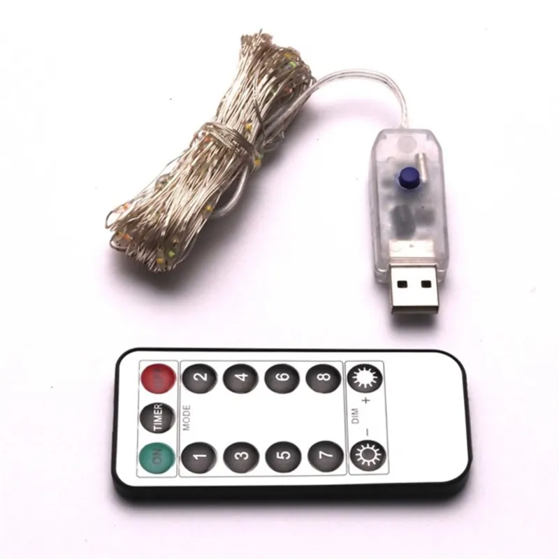 Iris 8 programos 10m/távirányítós/több színű/100db LED-es/USB-s fényfüzér, fénydekoráció Iris 8 programos 10m/távirányítós/több színű/100db LED-es/USB-s fényfüzér, fénydekoráció