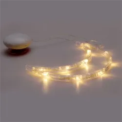 IRIS Hold alakú 15x19cm/meleg fehér LED-es tapadókorongos fénydekoráció  (305-03)