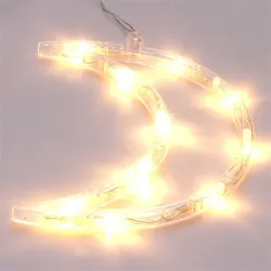 IRIS Hold alakú 15x19cm/meleg fehér LED-es tapadókorongos fénydekoráció  (305-03)