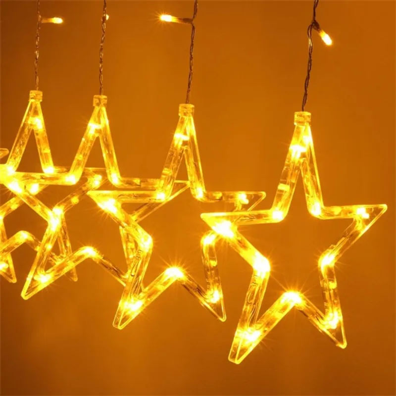 Iris Csillag alakú fix fényű/2,5m/távirányítós/meleg fehér/12db LED-es USB-s fényfüzér, fénydekoráció Iris Csillag alakú fix fényű/2,5m/távirányítós/meleg fehér/12db LED-es USB-s fényfüzér, fénydekoráció