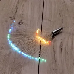 IRIS Tűzijáték stílusú fix fényű IPX3 szabványos/több színű/120db LED-es/napelemes fénydekoráció  (250-04)