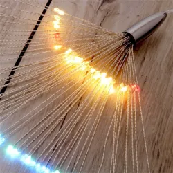 IRIS Tűzijáték stílusú fix fényű IPX3 szabványos/több színű/120db LED-es/napelemes fénydekoráció  (250-04)