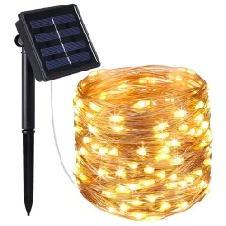 TOO GD-SL001W-100LED napelemes LED dekorációs fényfüzér