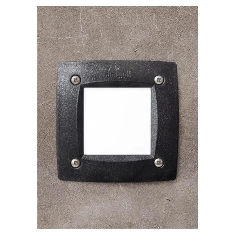 Fumagalli LETI 100 SQUARE ST LED 3W GX53 fekete kültéri beépíthető falilámpa Fumagalli LETI 100 SQUARE ST LED 3W GX53 fekete kültéri beépíthető falilámpa