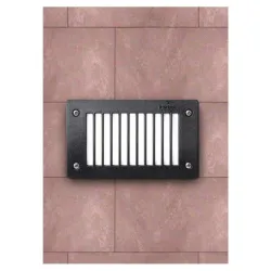Fumagalli LETI 200 GL LED 3W GX53 fekete kültéri beépíthető falilámpa