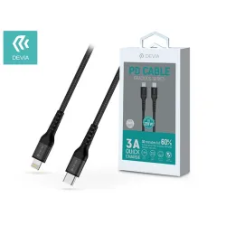 Devia Gracious USB-C - Lightning adat- és töltőkábel 1,5m fekete (ST350085)