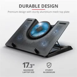 TRUST Laptop hűtőállvány 23581 ( GXT 1125 Quno Laptop Cooling Stand)