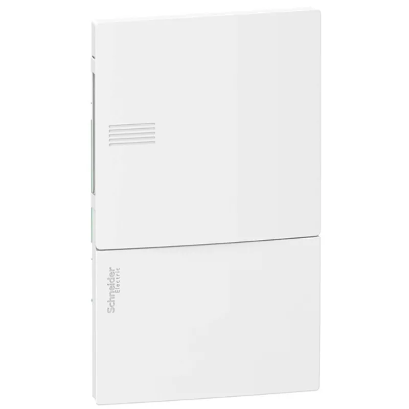Schneider MIP22104 MINI PRAGMA1x4 modul/PEN sín/teli ajtó/fehér komplett süllyesztett kiselosztó Schneider MIP22104 MINI PRAGMA1x4 modul/PEN sín/teli ajtó/fehér komplett süllyesztett kiselosztó