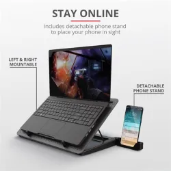 TRUST Laptop hűtőállvány 23581 ( GXT 1125 Quno Laptop Cooling Stand)