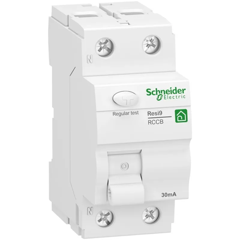 Schneider R9R02225 RESI9 2P/25A/30mA/A osztály/áram-védőkapcsoló Schneider R9R02225 RESI9 2P/25A/30mA/A osztály/áram-védőkapcsoló
