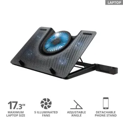 TRUST Laptop hűtőállvány 23581 ( GXT 1125 Quno Laptop Cooling Stand)