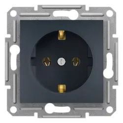 Schneider EPH2900171 ASFORA csavaros/antracit 2P+F csatlakozóaljzat
