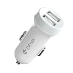 Devia USB dual szivargyújtós töltő adapter + lightning adatkábel 5V/3.1A