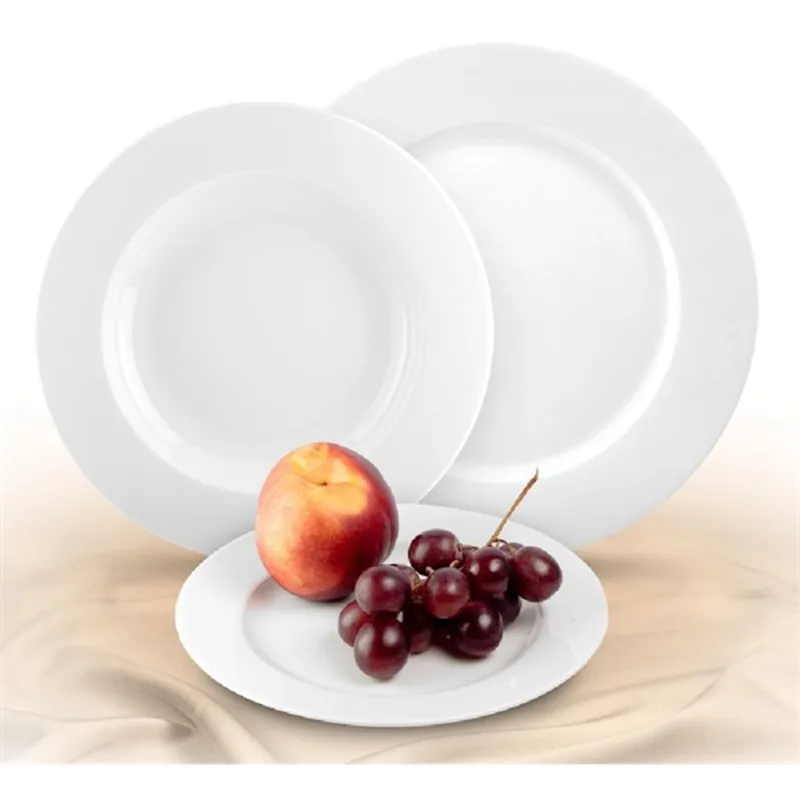 Rotberg Basic fehér 24cm 6db-os porcelán lapostányér szett Rotberg Basic fehér 24cm 6db-os porcelán lapostányér szett