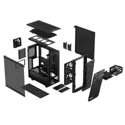 FRACTAL DESIGN Meshify 2 Compact Light Tempered Glass Black