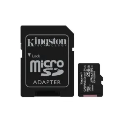 MEMÓRIAKÁRTYA 256GB Kingston SD micro Canvas Select Plus (SDXC Class 10 A1)   adapterrel