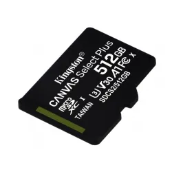 FL Kingston 512GB SD micro Canvas Select Plus (SDXC Class 10 A1) (SDCS2/512GBSP) memória kártya
