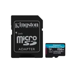 Kingston 256GB microSDXC Canvas Go Plus 170R A2 U3 V30 Card + ADP EAN: 740617301250
