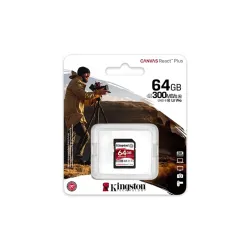 64GB SDXC Kingston Canvas React Plus CL10 UHS-II U3 V90 memóriakártya (SDR2/64GB)