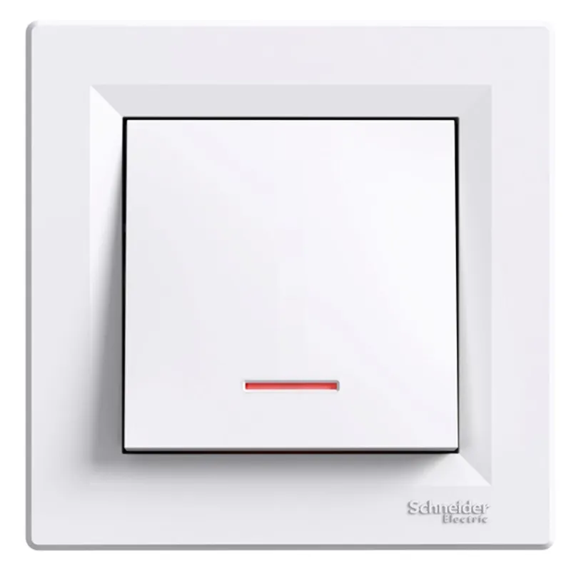 Schneider EPH1500121 ASFORA jelzőfényes/rugós bekötés/fehér váltókapcsoló Schneider EPH1500121 ASFORA jelzőfényes/rugós bekötés/fehér váltókapcsoló