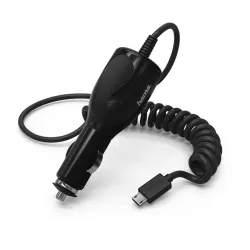 HAMA 173671, AUTÓS TÖLTŐ, MICRO USB, 1A, FEKETE