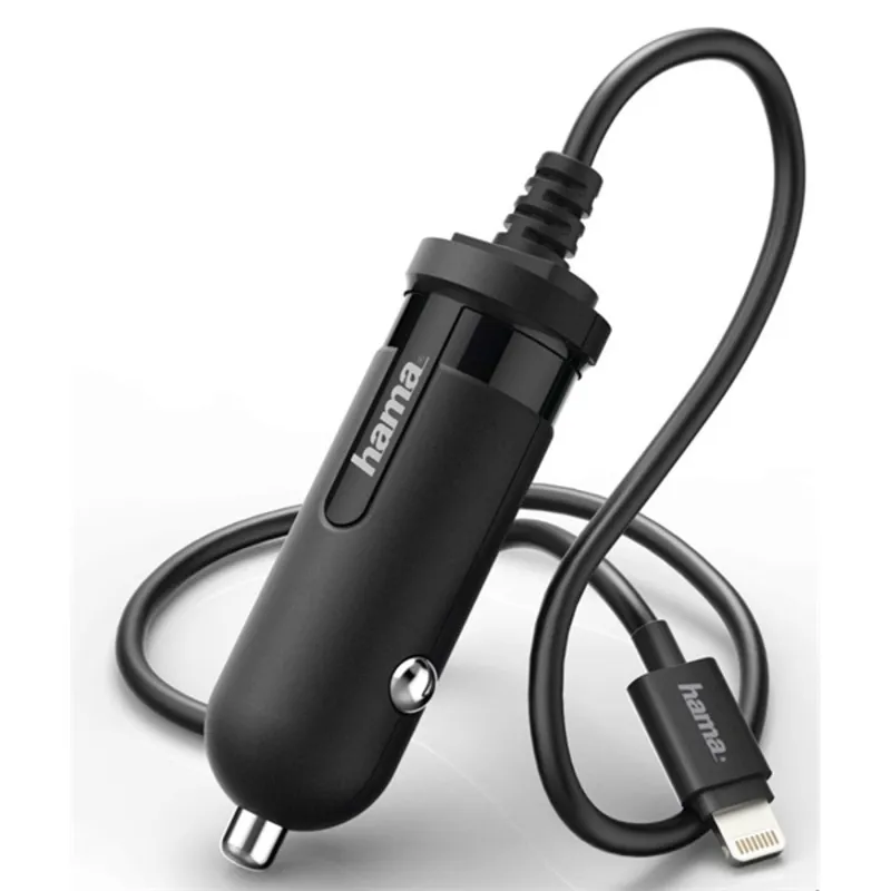 Hama Car Charger Lightning 1A Black Hama Car Charger Lightning 1A Black