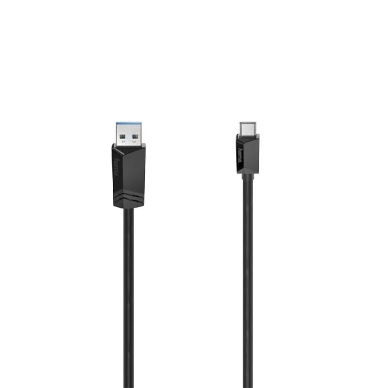 Hama FIC USB kábel USB 3.2 (GEN. 1) USB-A -Type-C 3m Black Hama FIC USB kábel USB 3.2 (GEN. 1) USB-A -Type-C 3m Black