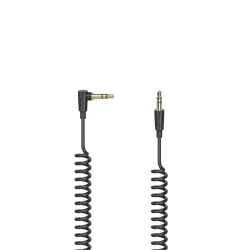 Hama FIC 3,5mm Jack öszzekötőkábel, spirál 1,5m Black