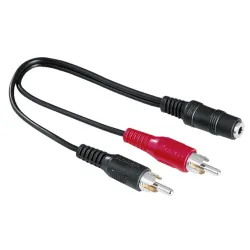 Hama Adapter Sztereo 3,5mm Jack Alj - 2RCA Dugó