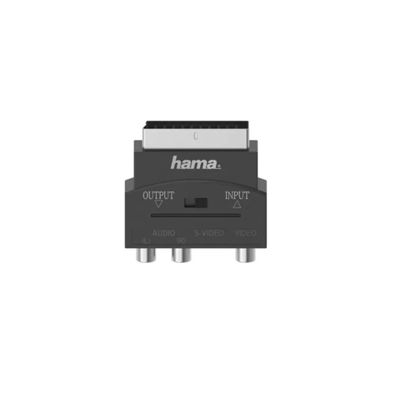Hama Fic AV SCART-3RCA-SVHS out/in Black Hama Fic AV SCART-3RCA-SVHS out/in Black