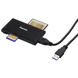 Hama USB3.0 Multi-Card Reader SD/microSD/CF/MS Black