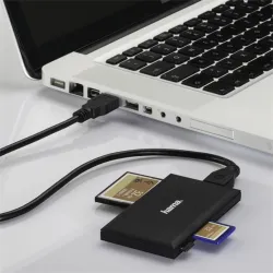Hama USB3.0 Multi-Card Reader SD/microSD/CF/MS Black