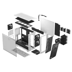 FRACTAL DESIGN Meshify 2 White TG Clear Tint case