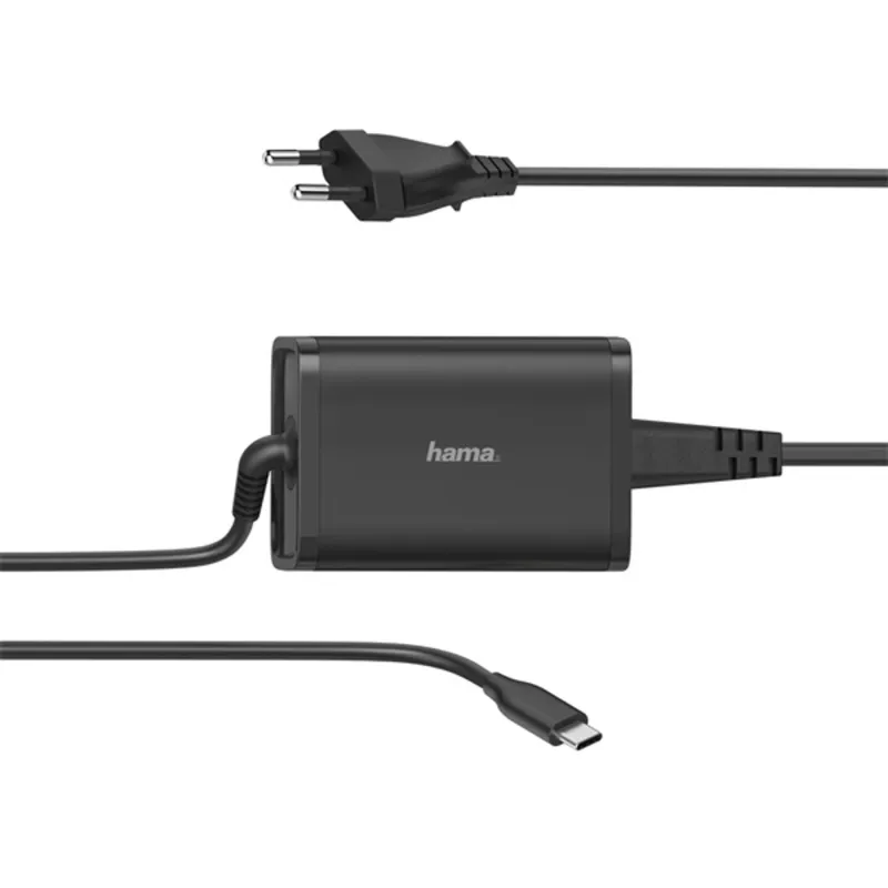 Hama Universal USB-C Power Supply Unit Power Delivery 65W Black Hama Universal USB-C Power Supply Unit Power Delivery 65W Black
