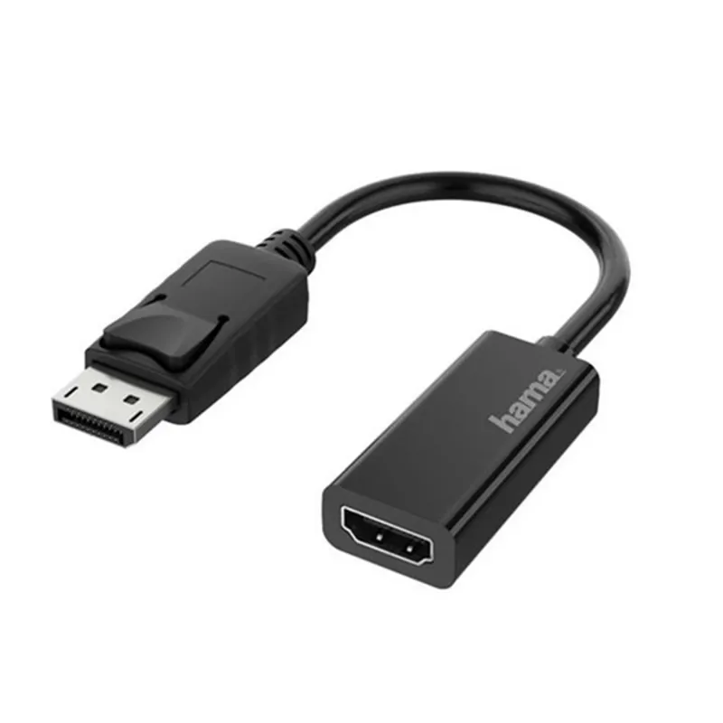 Hama Átalakító - 200335 (HDMI adapter, DisplayPort, 4K, fekete) Hama Átalakító - 200335 (HDMI adapter, DisplayPort, 4K, fekete)