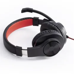 Hama Fejhallgató - 139927 HS-USB400 (hangerőszabályzó, USB-A, 2m, fekete)