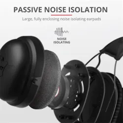 Trust GXT 444 Wayman Pro gamer headset fekete (23248)