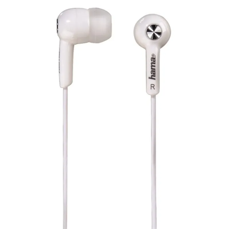 Hama Basic Stereo Earphone White Hama Basic Stereo Earphone White