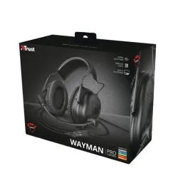 Trust GXT 444 Wayman Pro gamer headset fekete (23248)