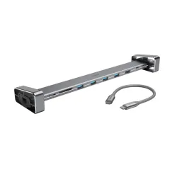 HAMA 200103, USB TYPE-C 9 IN 1 DOKKOLÓ ADAPTER (4x USB3.1, HDMI, LAN, USB-C, PD, SD)