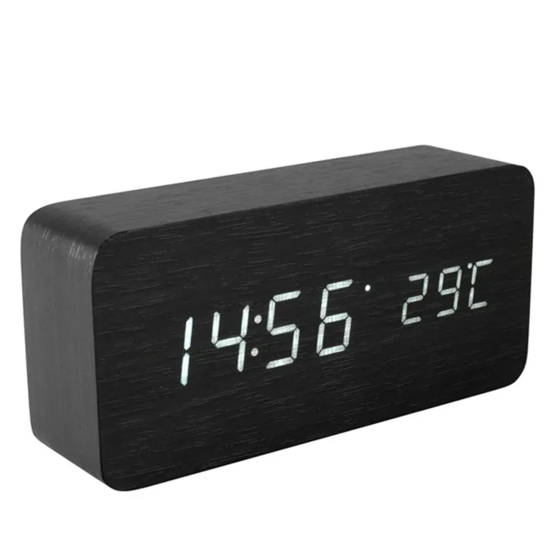 HOME OC 04 digitális LED ébresztőóra fa HOME OC 04 digitális LED ébresztőóra fa