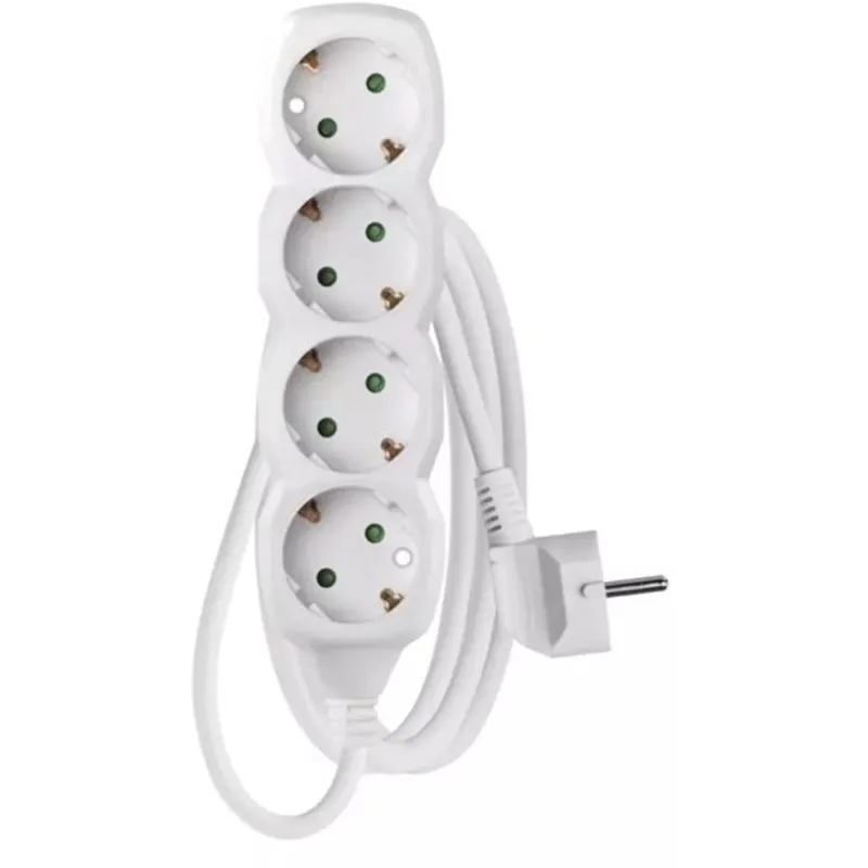 Emos P0421R 4 aljzat 1,5méter 1,5mm2 kapcsoló nélküli fehér hosszabbító Emos P0421R 4 aljzat 1,5méter 1,5mm2 kapcsoló nélküli fehér hosszabbító
