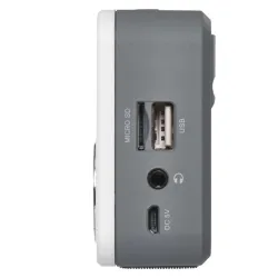 EMOS E0086 EM-213 USB rádió szürke-fehér