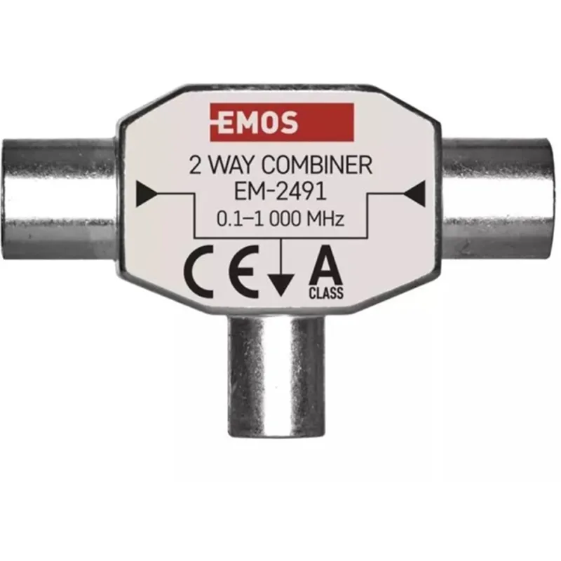 Emos J0197 EU 2491/D193 ferrites háromágú antenna közösítő Emos J0197 EU 2491/D193 ferrites háromágú antenna közösítő