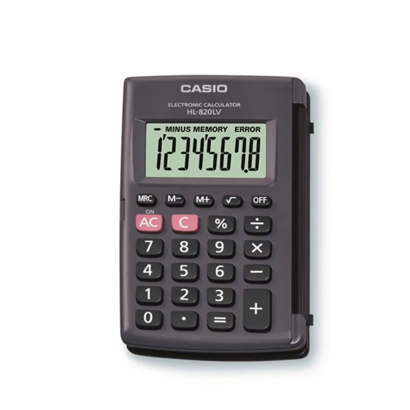 Casio HL-820LV kézi számológép fekete Casio HL-820LV kézi számológép fekete