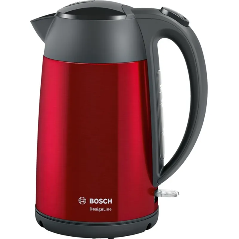 Bosch TWK3P424 DesignLine vízforraló metálpiros Bosch TWK3P424 DesignLine vízforraló metálpiros