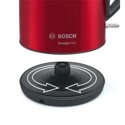 Bosch TWK3P424 DesignLine vízforraló metálpiros